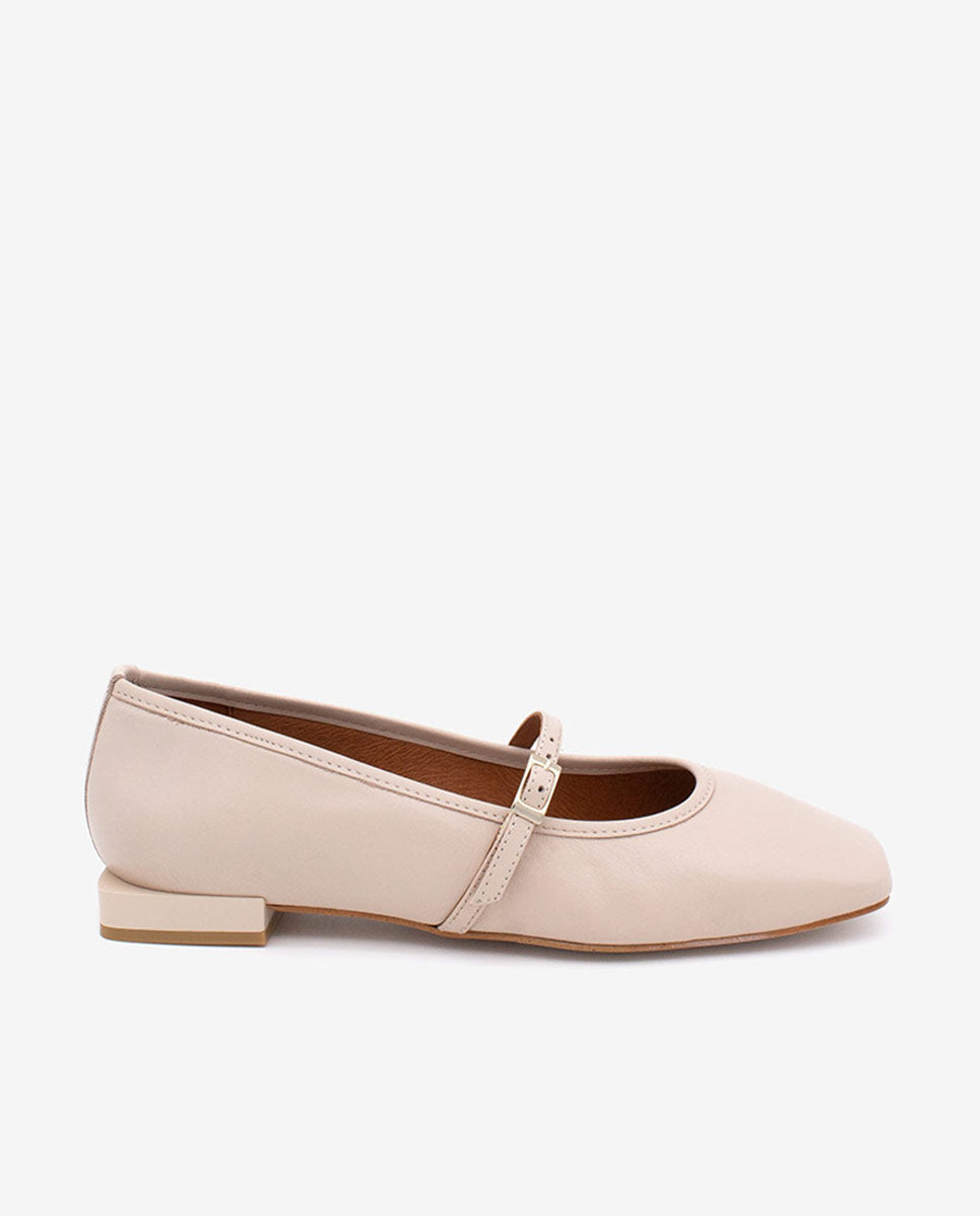FRANCOISE - Bailarinas estilo merceditas de piel – Talla 37 – Ángel Alarcón