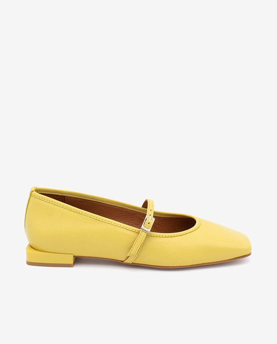 FRANCOISE - Bailarinas estilo merceditas de piel – Talla 35 – Ángel Alarcón