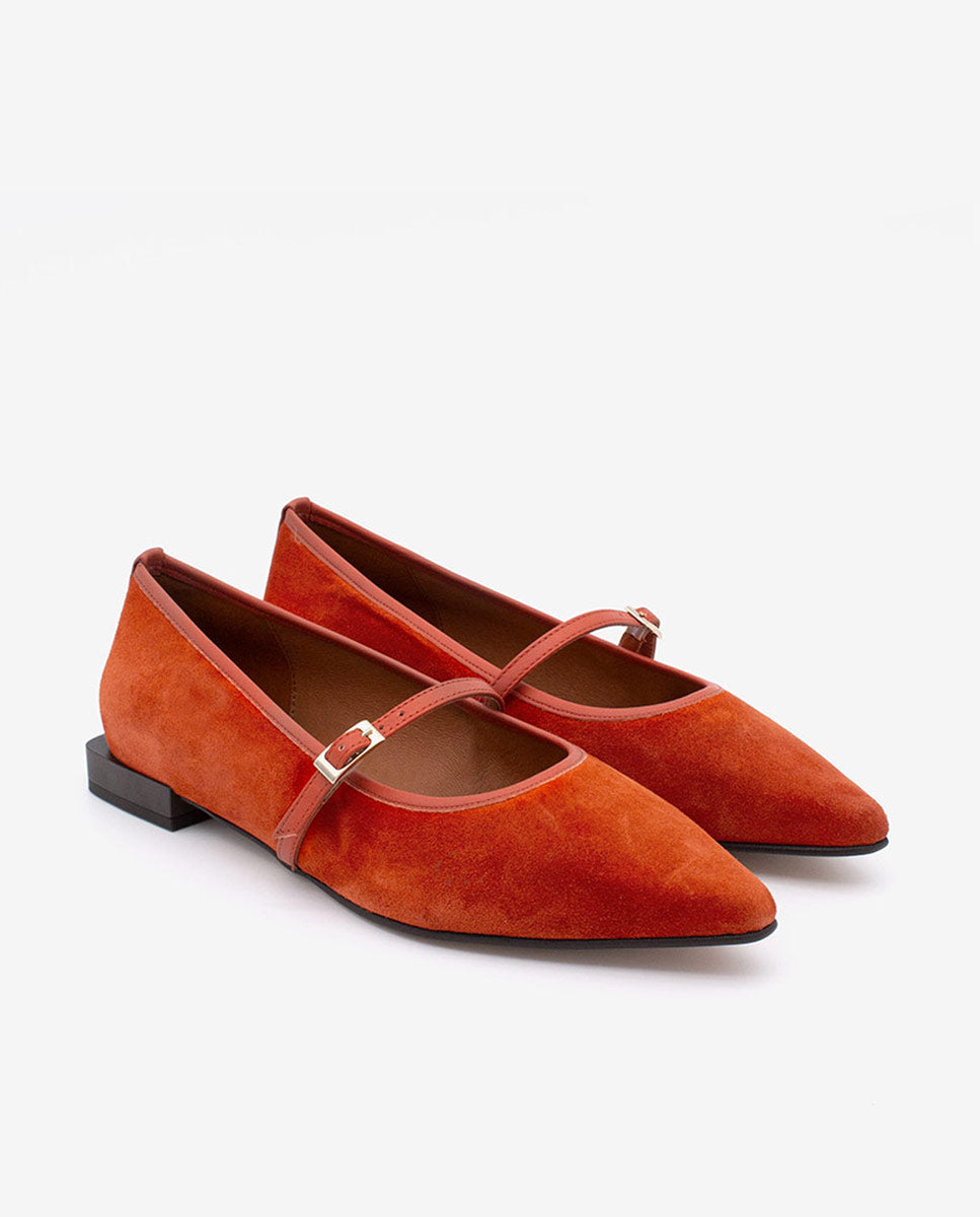 COLETTE - Bailarinas estilo merceditas de serraje – Talla 40 – Ángel Alarcón
