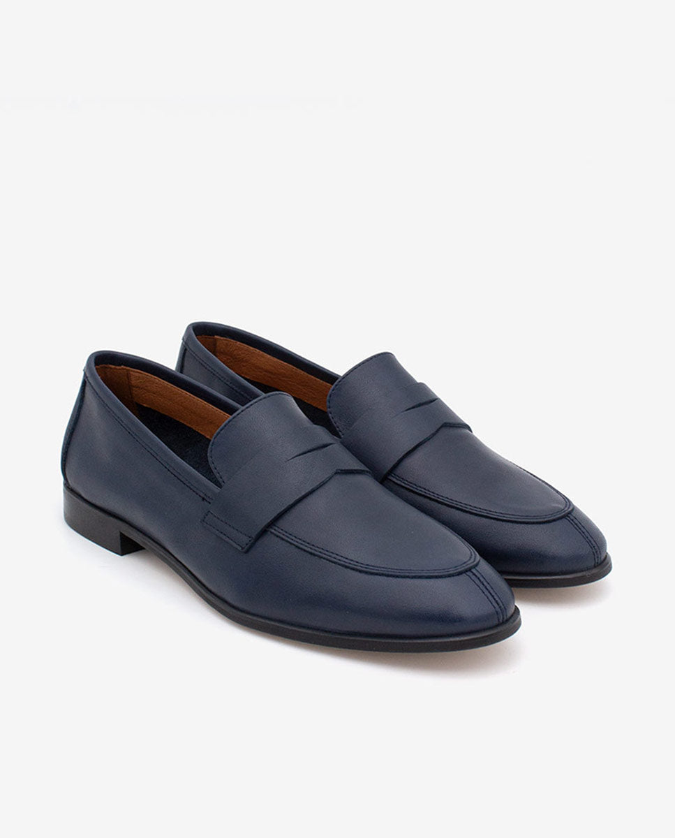ZAMA – Mocasines planos con antifaz de piel – Talla 38 – Ángel Alarcón