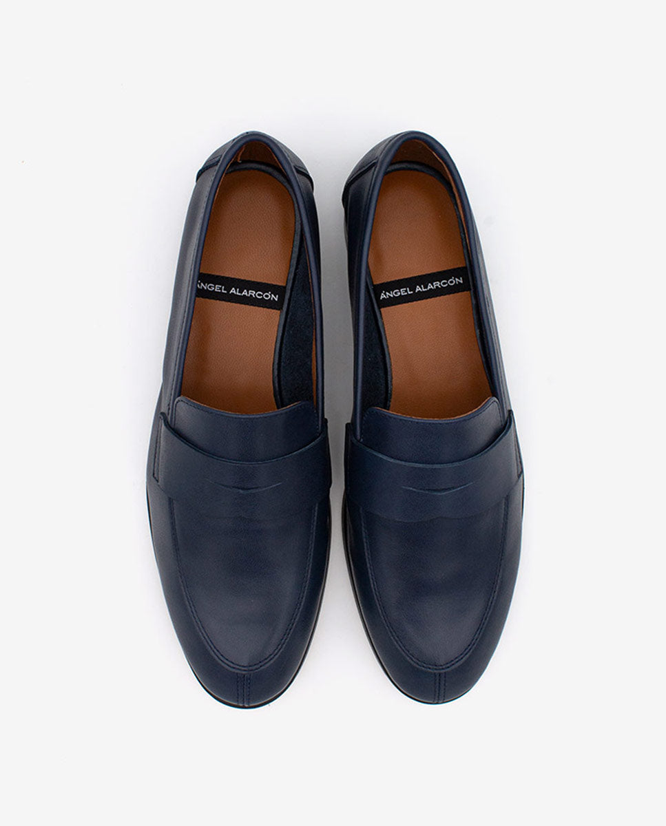 ZAMA – Mocasines planos con antifaz de piel – Talla 40 – Ángel Alarcón