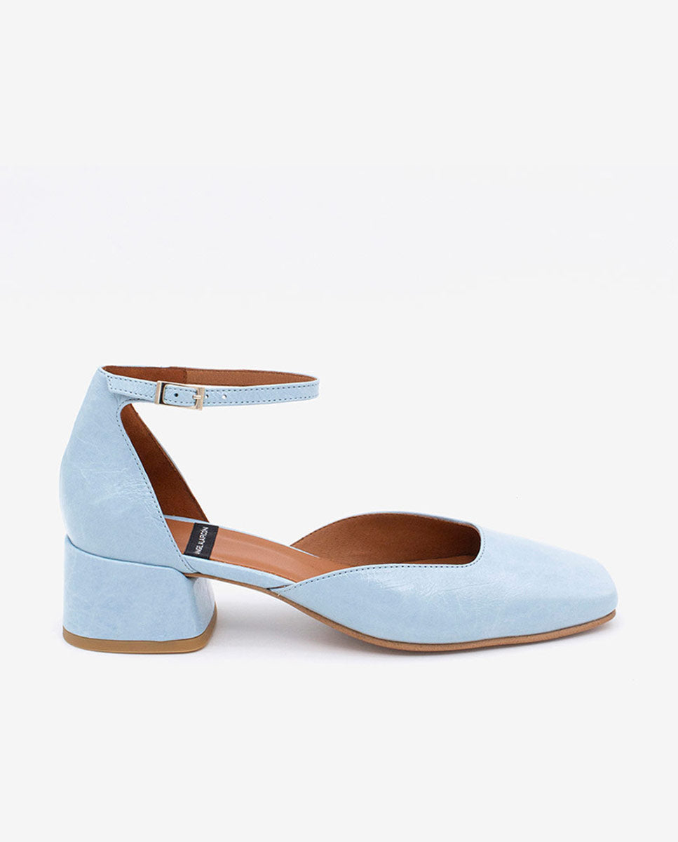 GABRIELLE - Zapato de tacón bajo con pulsera de piel – Talla 36 – Ángel Alarcón