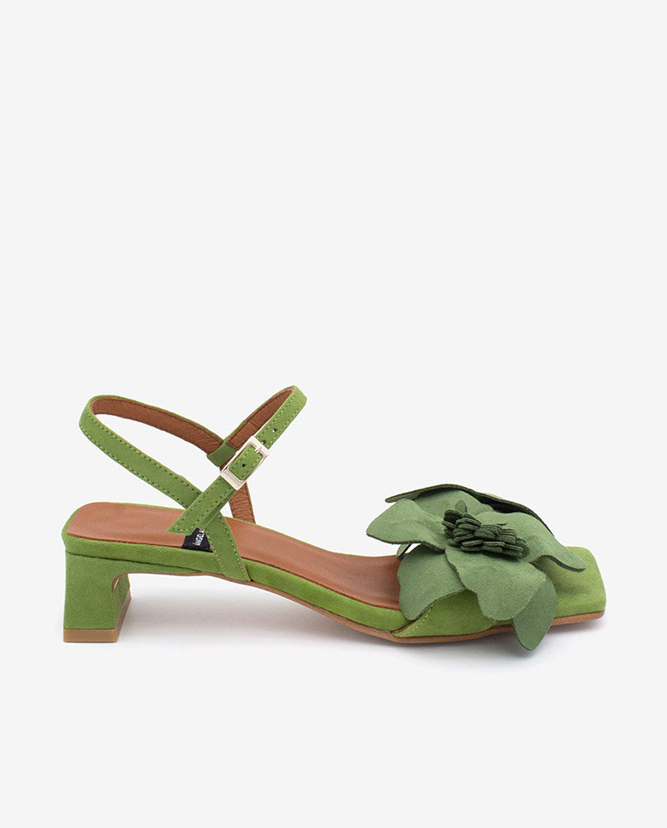 シューズ・サンダルその他 ANGEL ALARCON Women Sandals 25080 016JLOUKUM Green Angel Alarcon Women's Gillian