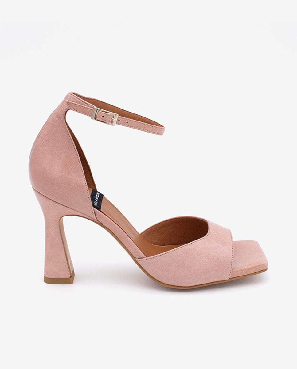 LAURENCE - Sandalia de tacón con pulsera de piel texturizada – Talla 36 – Ángel Alarcón