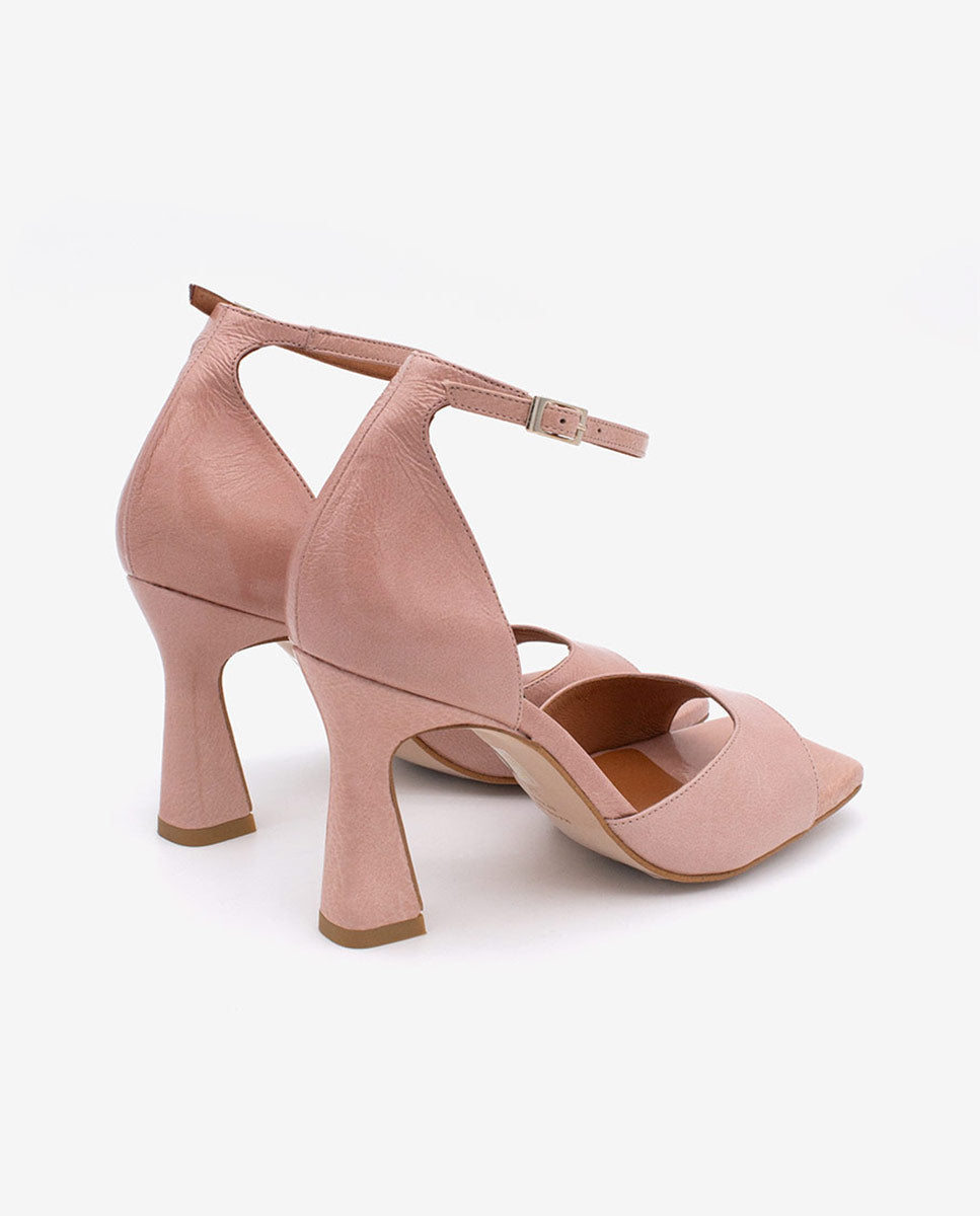 LAURENCE - Sandalia de tacón con pulsera de piel texturizada – Talla 37 – Ángel Alarcón