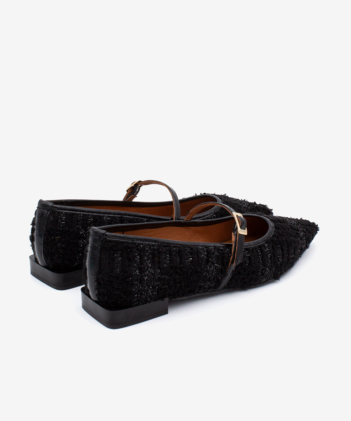 COLETTEX – Merceditas de piel con punta fina – negro – Talla 36 – Ángel Alarcón