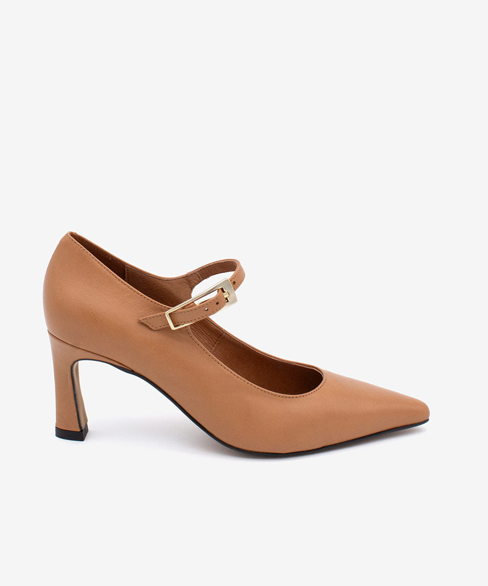 MELIE | Women's Mary Jane, in black and camel