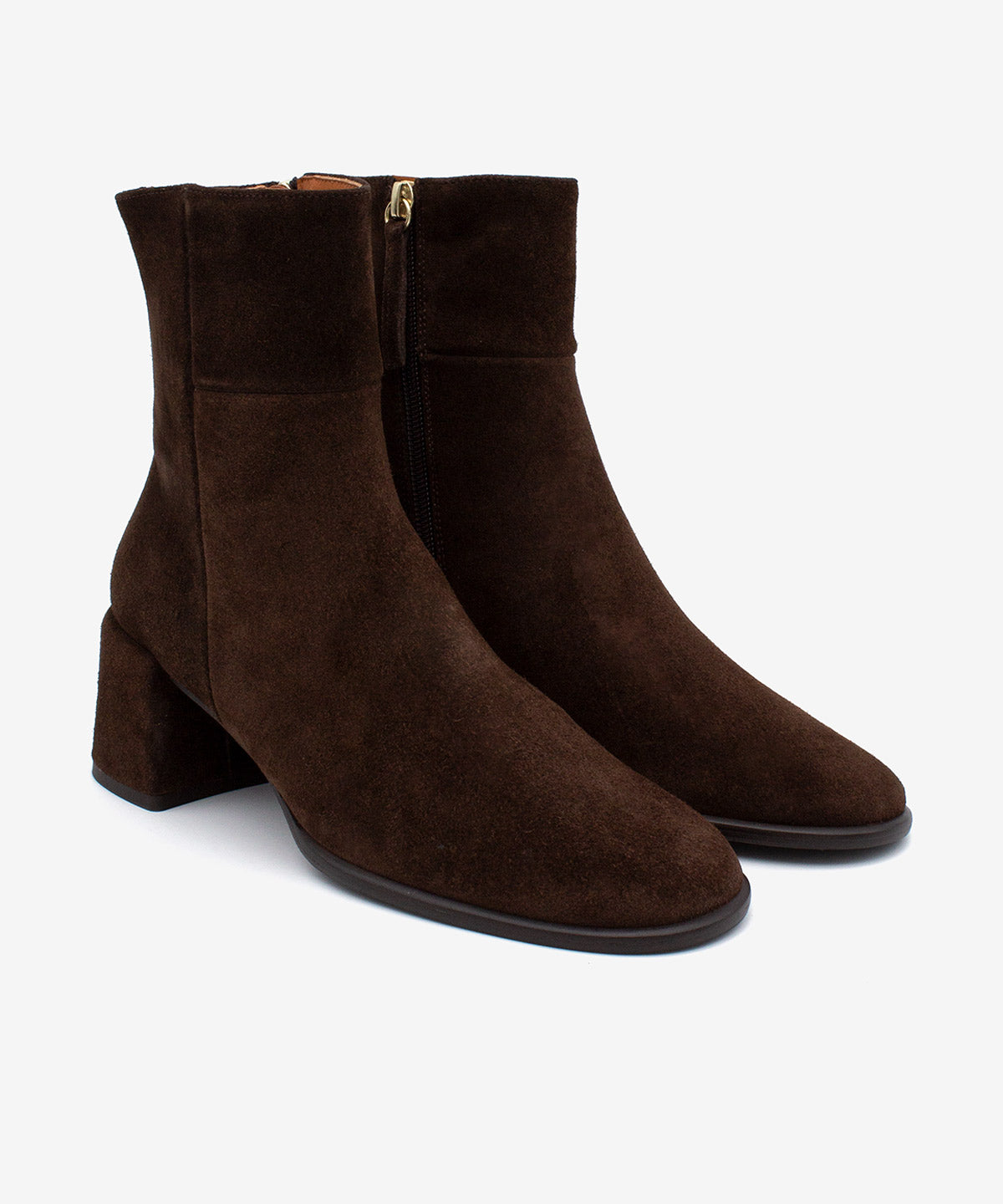 YTIMIA – Botín cómodo de mujer tacón ancho en serraje - Zapatos m. oscuro - Zapatos de mujer Ángel Alarcón - Women Shoes 2026