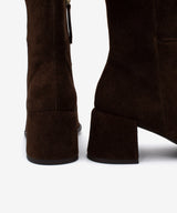 YTIMIA – Botín cómodo de mujer tacón ancho en serraje - Zapatos m. oscuro - Zapatos de mujer Ángel Alarcón - Women Shoes 2026