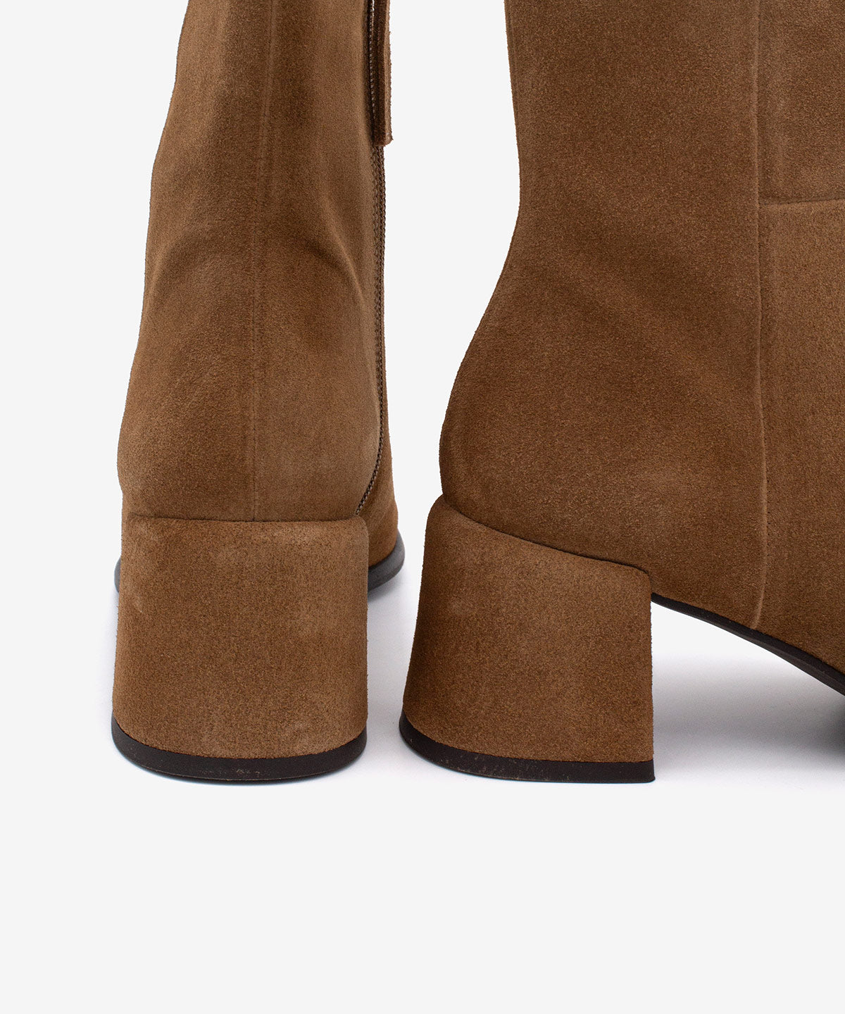 YTIMIA – Botín cómodo de mujer en serraje – camel – Talla 36 – Ángel Alarcón