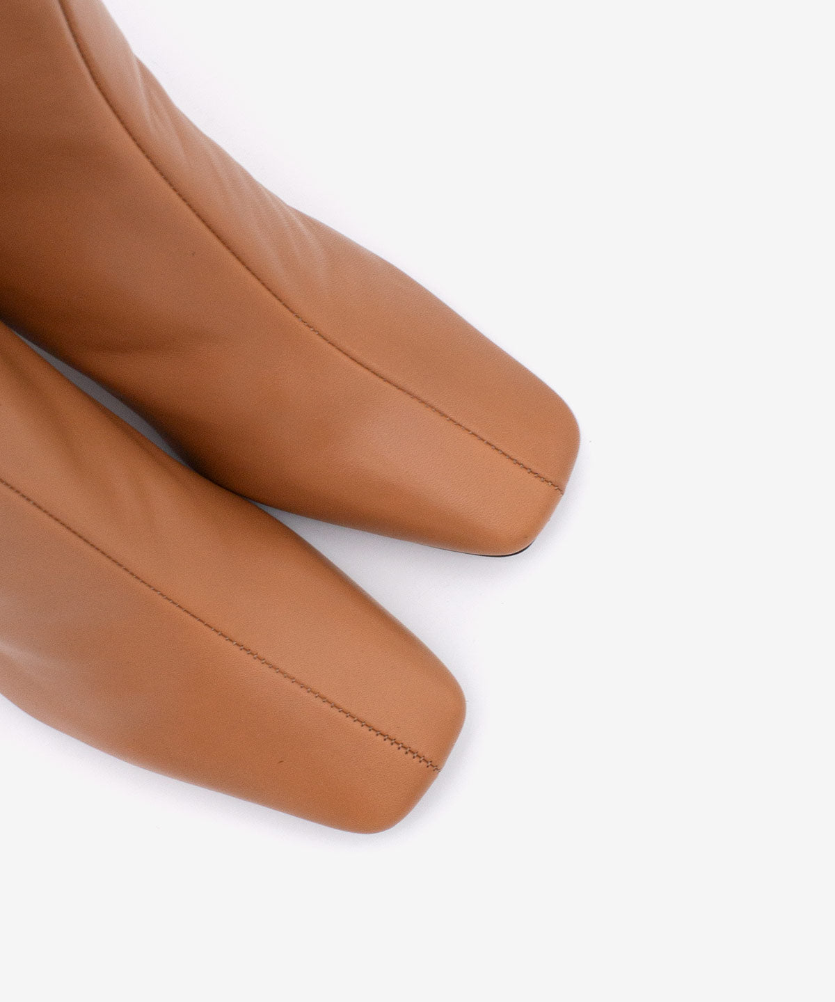 DRIMIA – Botín de mujer cómodo con tacón alto de piel – camel – Talla 39 – Ángel Alarcón
