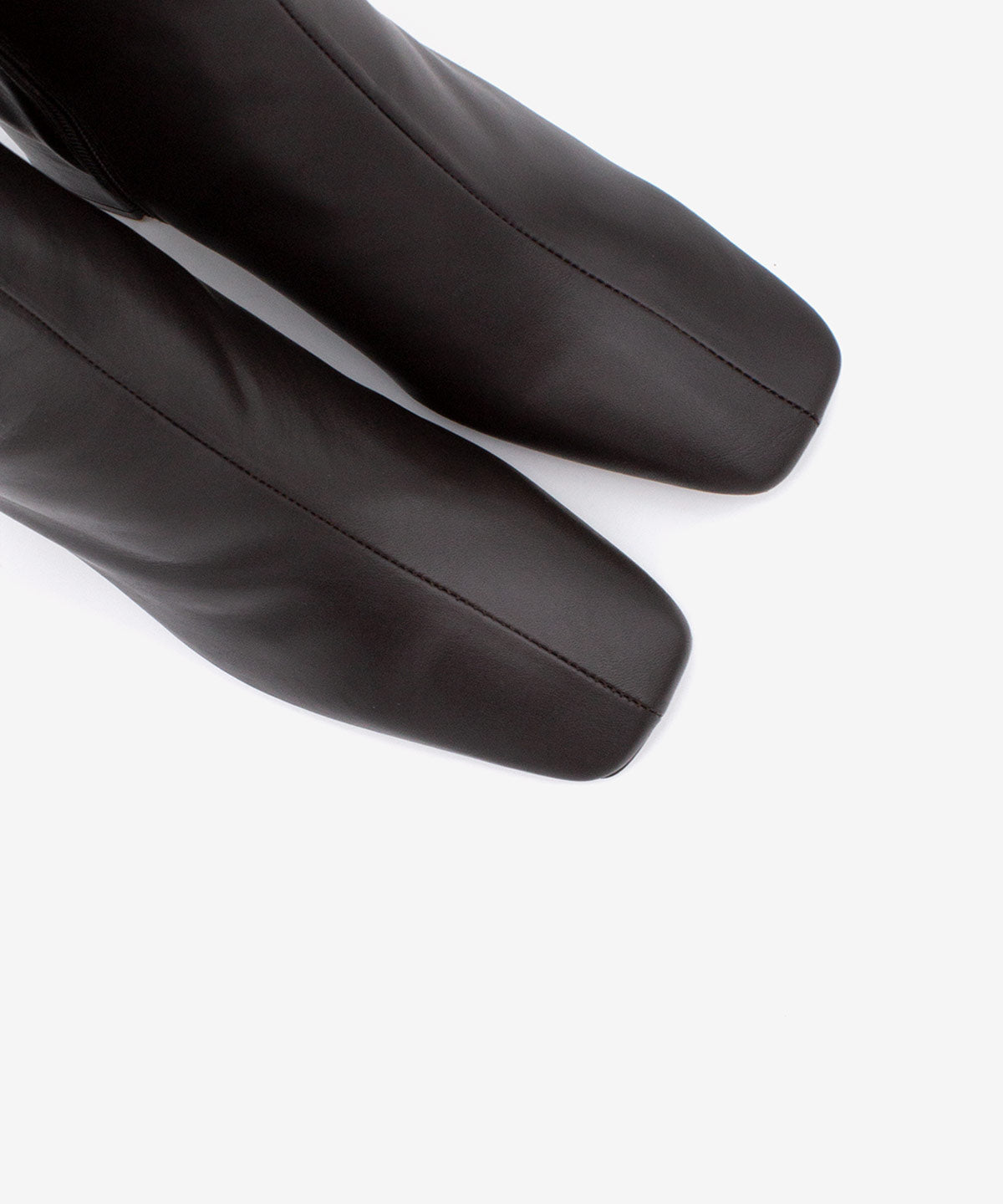 DRIMIA – Botín de mujer cómodo con tacón alto de piel – marrón oscuro – Talla 41 – Ángel Alarcón