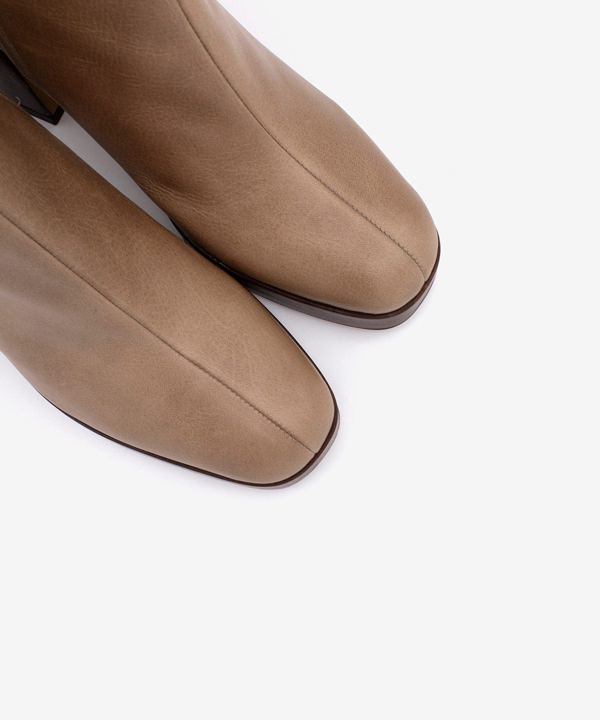 SILMIA – Botín de mujer con tacón alto y plataforma de piel – taupe – Talla 36 – Ángel Alarcón