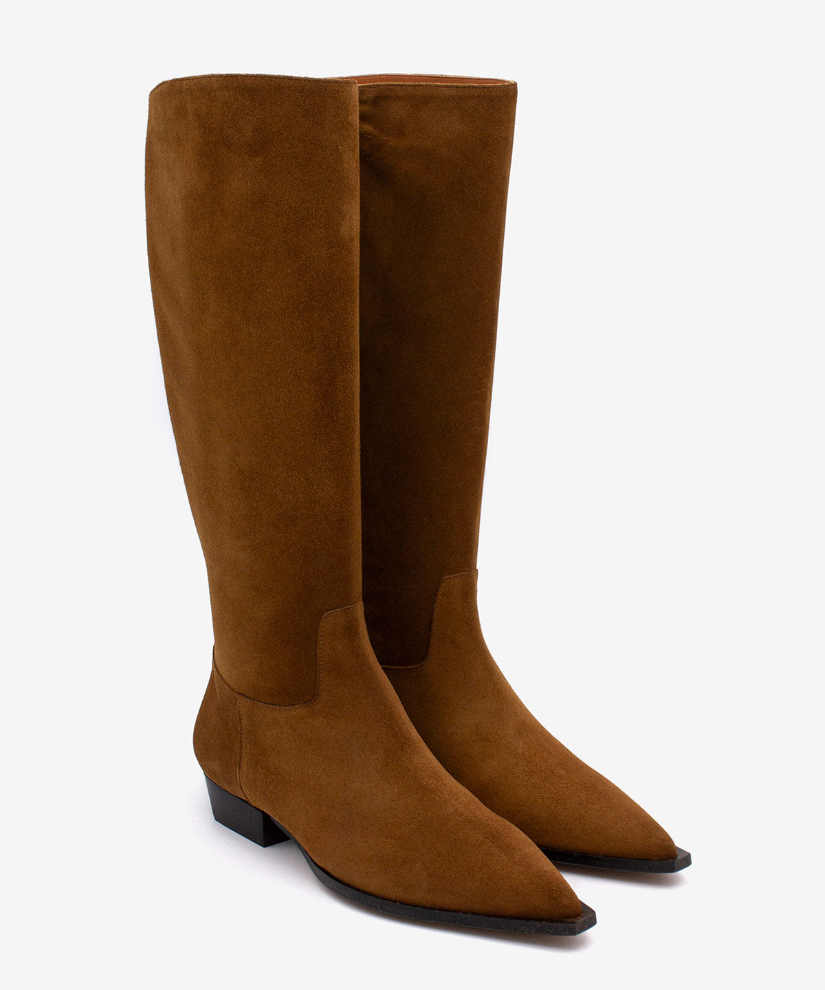 TARYN – Bota de mujer de caña alta con cremallera interna de serraje – Talla 37 – Ángel Alarcón