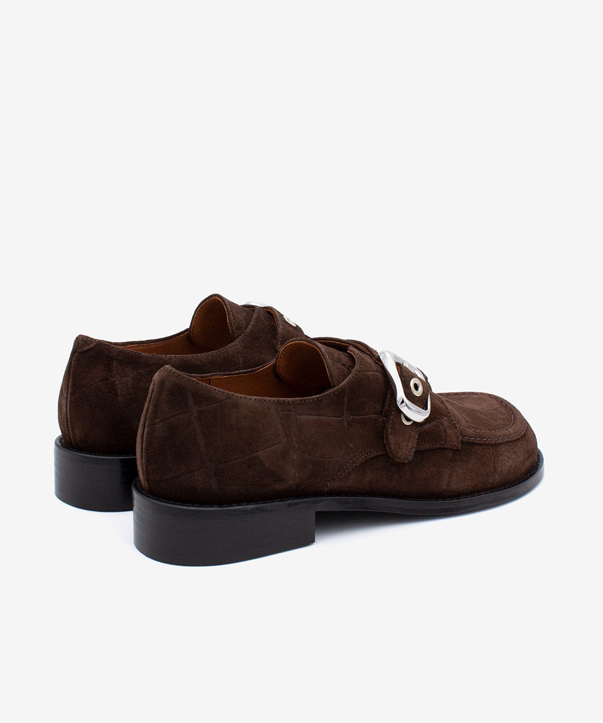 GISELLE - Mocasín de tacón bajo con hebilla oversized se serraje print croco - Zapatos m. oscuro - Zapatos de mujer Ángel Alarcón - Women Shoes 2026