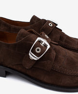GISELLE - Mocasín de tacón bajo con hebilla oversized se serraje print croco - Zapatos m. oscuro - Zapatos de mujer Ángel Alarcón - Women Shoes 2026