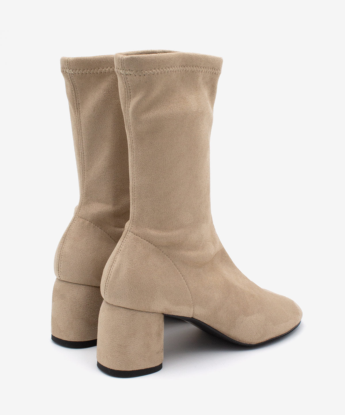 MADEL – Bota de mujer tipo calcetín de caña baja en elástico anteado – Talla 35 – Ángel Alarcón