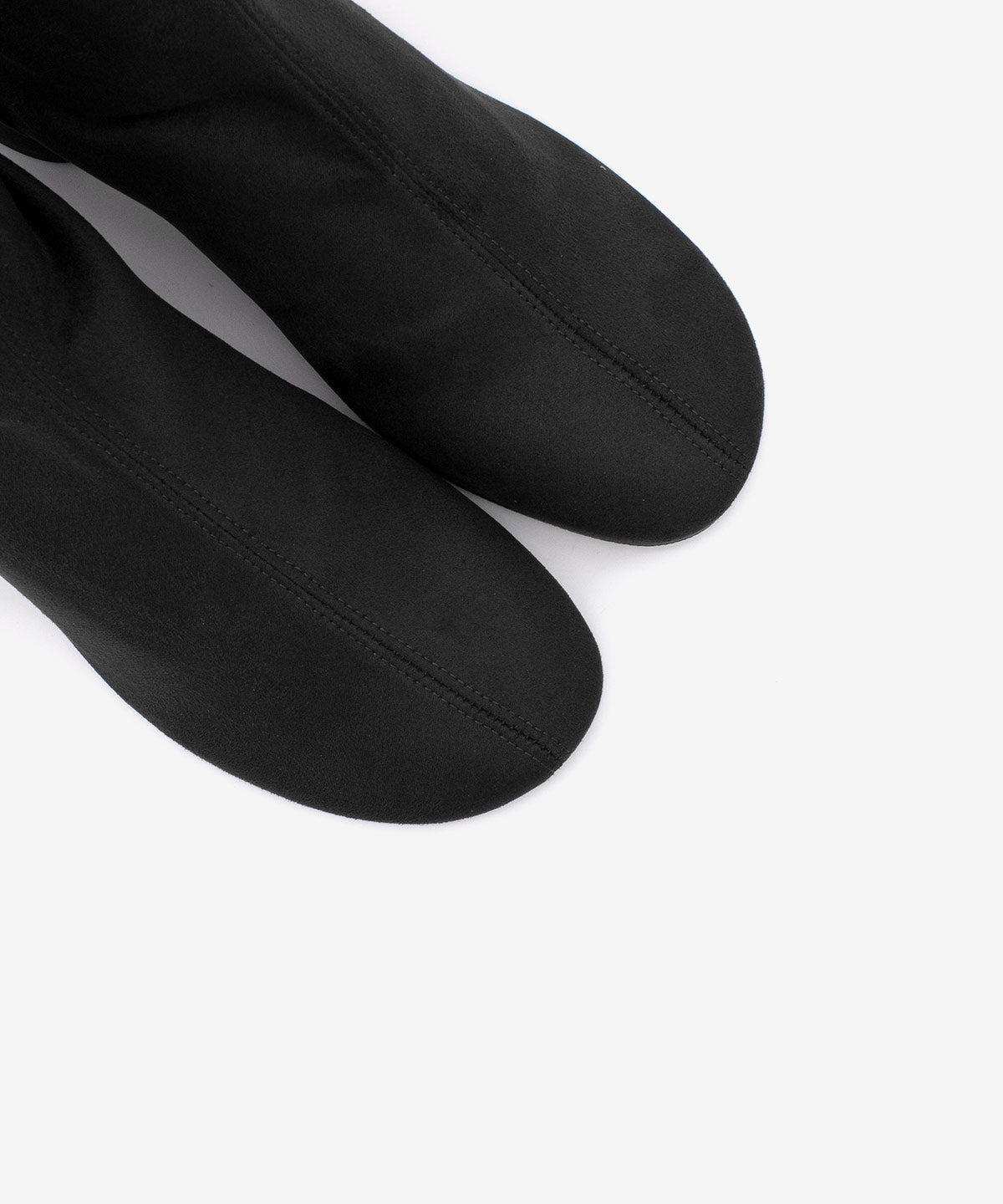 MADEL – Bota de mujer tipo calcetín de caña baja en elástico anteado – negro – Talla 38 – Ángel Alarcón