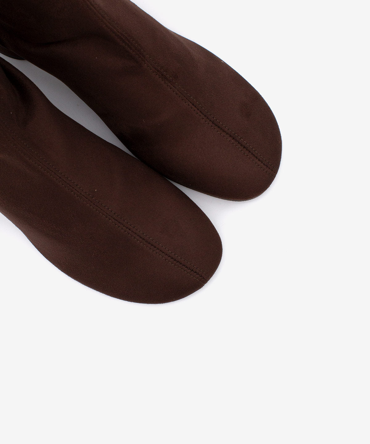 MADEL – Bota de mujer tipo calcetín de caña baja en elástico anteado – marrón oscuro – Talla 39 – Ángel Alarcón