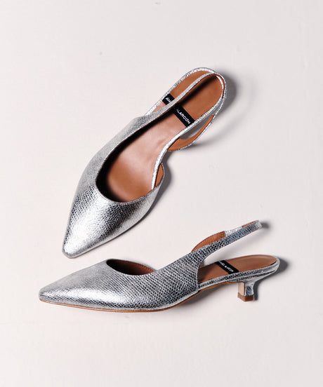 FABIANA – Salón destalonado con tacón bajo - Zapatos oro - Zapatos de mujer Ángel Alarcón - Women Shoes 2026