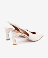 NARA – Stiletto destalonado con tacón alto de piel suave – Talla 38 – Ángel Alarcón