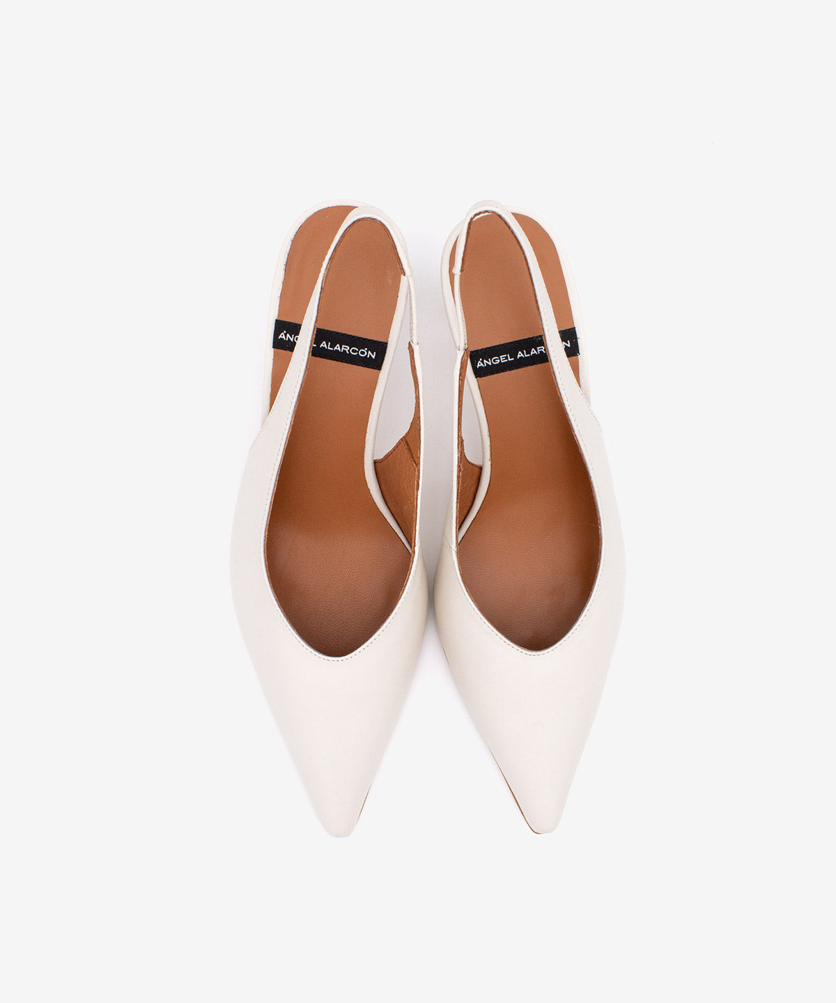 NARA – Stiletto destalonado con tacón alto de piel suave – Talla 38 – Ángel Alarcón