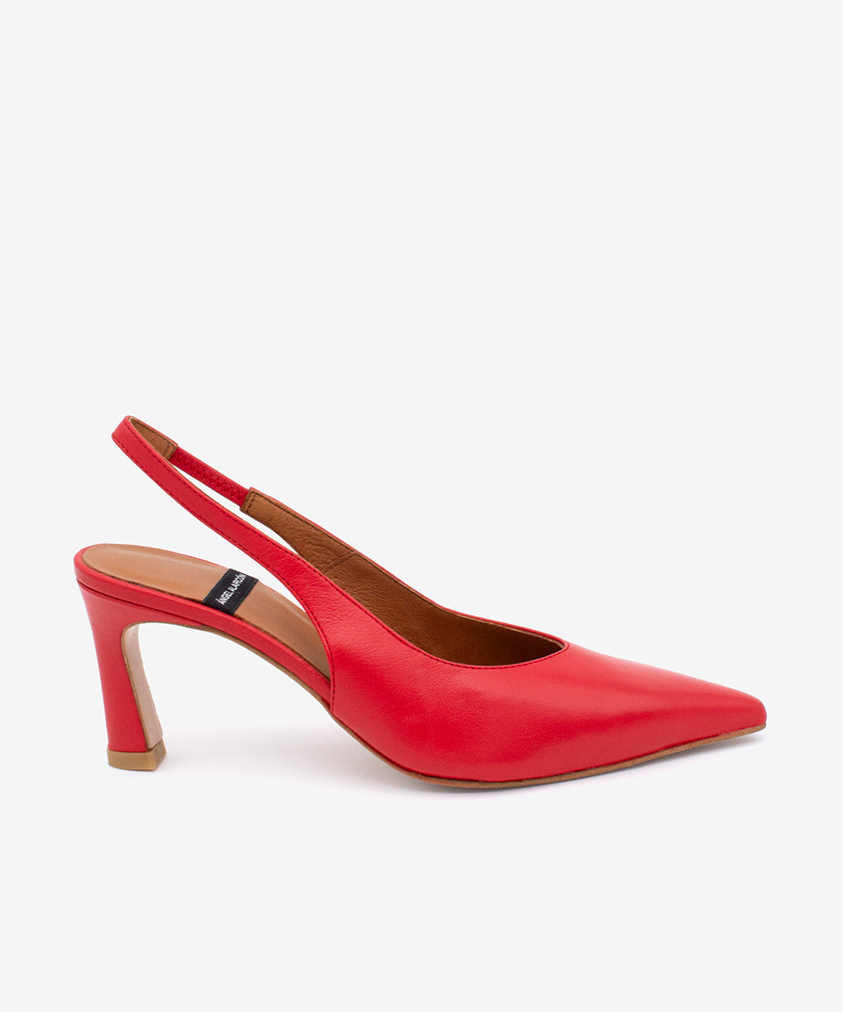 NARA – Stiletto destalonado con tacón alto de piel suave – Talla 39 – Ángel Alarcón