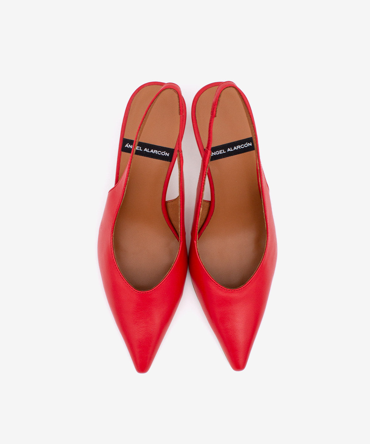 NARA – Stiletto destalonado con tacón alto de piel suave – Talla 39 – Ángel Alarcón