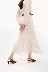 OLIVIA – Slingback pump with low raffia heel