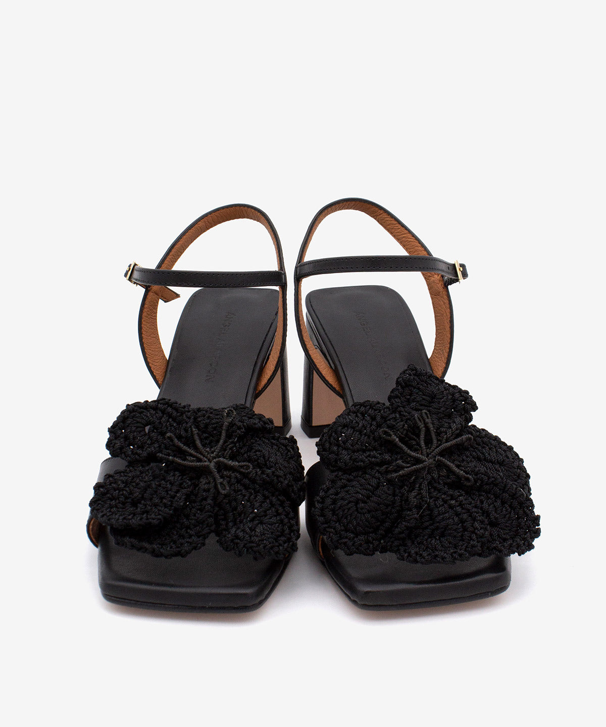 PALMA | Women's heeled sandal, in black and camel | Ángel Alarcón