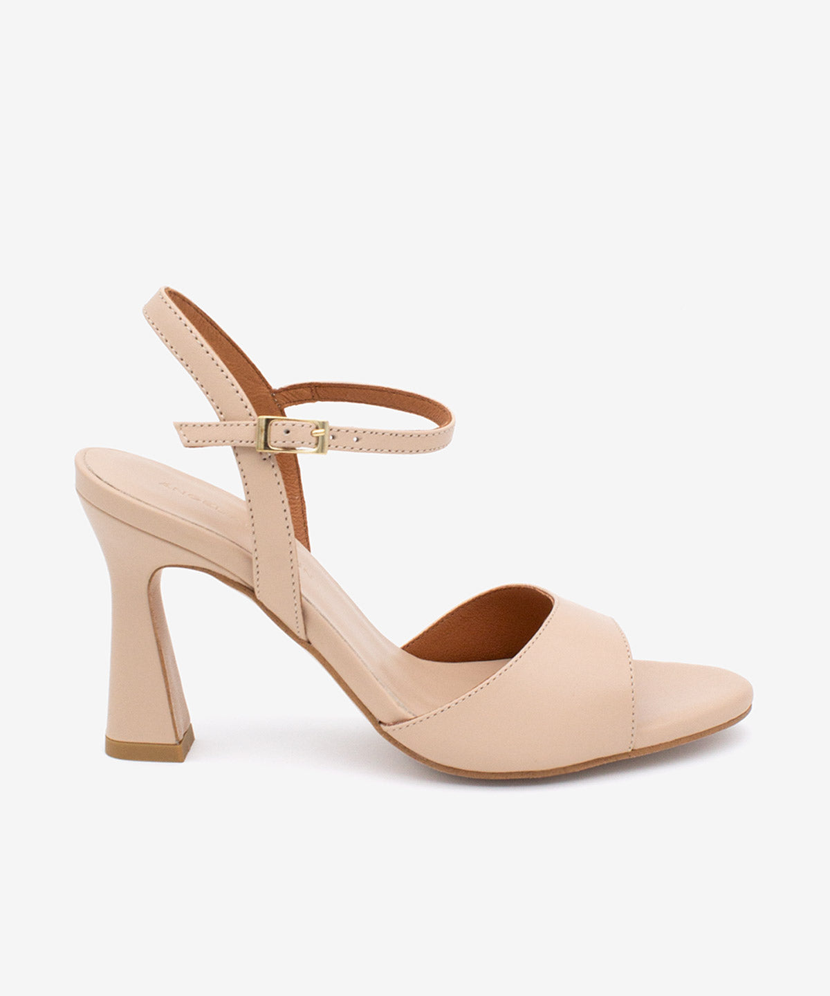DORAT – Sandalia de vestir y fiesta con tacón alto de piel suave Zapatos color camel / 37