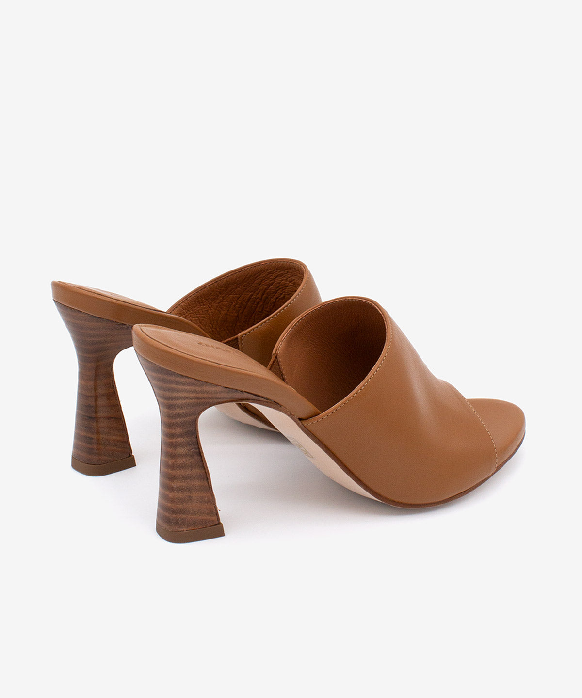 ALMAU – Mules de vestir elegantes con tacón alto – marrón – Talla 37 – Ángel Alarcón