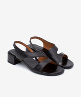 BASILIA – Sandalia de piel cómoda de piel texturizada - Zapatos Negros - Zapatos de mujer Ángel Alarcón - Women Shoes 2026