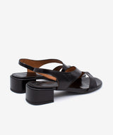 BASILIA – Sandalia de piel cómoda de piel texturizada - Zapatos Negros - Zapatos de mujer Ángel Alarcón - Women Shoes 2026