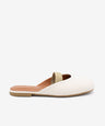 DELIA – Zueco plano destalonado de mujer con cierre elástico de piel suave - Zapatos blancos - Zapatos de mujer Ángel Alarcón - Women Shoes 2026