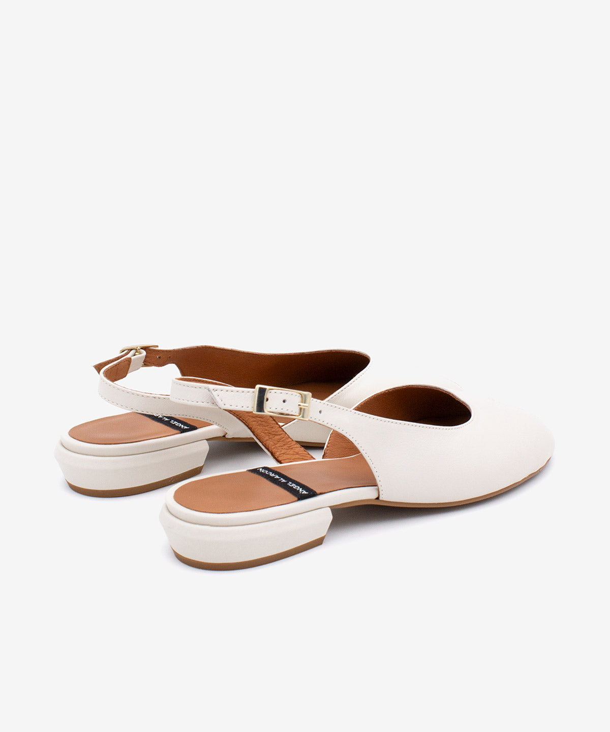 MATILDE – Bailarina destalonada peep toe de piel grano suave - Zapatos Negros - Zapatos de mujer Ángel Alarcón - Women Shoes 2026