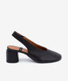 BEIRA – Salón destalonado con tacón ancho de piel suave – negro – Talla 35 – Ángel Alarcón