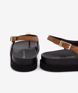 TERESA – Sandalia de dedo plana con suela EVA - Zapatos color cuero - Zapatos de mujer Ángel Alarcón - Women Shoes 2026