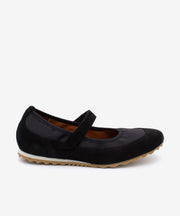GINNA – Merceditas deportivas con cuña cómoda de serraje – negro – Talla 37 – Ángel Alarcón