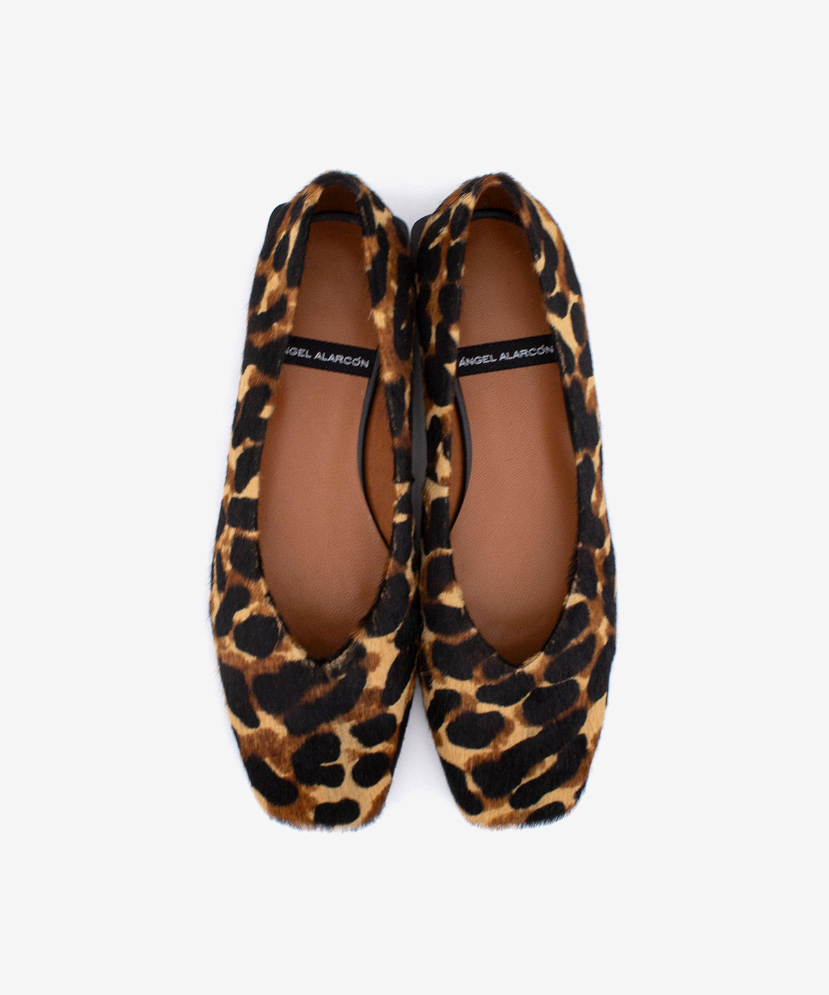 TIYU - Bailarina de puntera cuadrada básica de pelo print guepardo - Zapatos de mujer Ángel Alarcón - 2026 Women Shoes