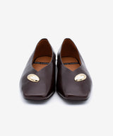 ASTRID - Salón de tacón ancho con ajuste elástico de piel texturizada - Zapatos m. oscuro - Zapatos de mujer Ángel Alarcón - Women Shoes 2026