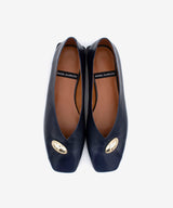 ASTRID - Salón de tacón ancho con ajuste elástico de piel texturizada - Zapatos m. oscuro - Zapatos de mujer Ángel Alarcón - Women Shoes 2026