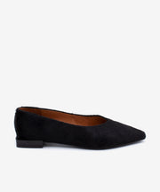 NAYU - Bailarina de puntera fina básicas de pelo poni - Zapatos Negros - Zapatos de mujer Ángel Alarcón - Women Shoes 2026