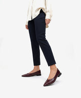 NAYU - Bailarina de puntera fina con piel texturizada brillante - Zapatos morados - Zapatos de mujer Ángel Alarcón - Women Shoes 2026