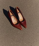 ELEANOR - Zapato de salón de tacón alto de piel print croco - Zapatos Negros - Zapatos de mujer Ángel Alarcón - Women Shoes 2026