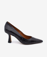 ELEANOR - Zapato de salón de tacón alto de piel print croco - Zapatos Negros - Zapatos de mujer Ángel Alarcón - Women Shoes 2026