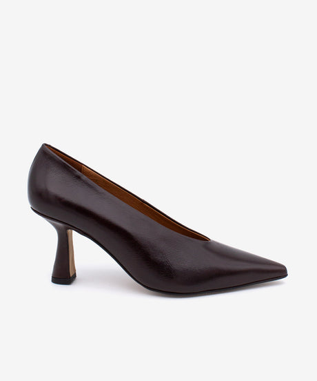 DAVINA - Estileto con tacón cómodo de piel texturizada - Zapatos m. oscuro - Zapatos de mujer Ángel Alarcón - Women Shoes 2026