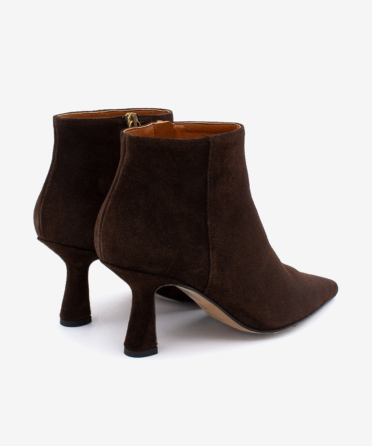 KAYLA - Botín de tacón alto con puntera fina en serraje - Zapatos m. oscuro - Zapatos de mujer Ángel Alarcón - Women Shoes 2026