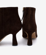 KAYLA - Botín de tacón alto con puntera fina en serraje - Zapatos m. oscuro - Zapatos de mujer Ángel Alarcón - Women Shoes 2026