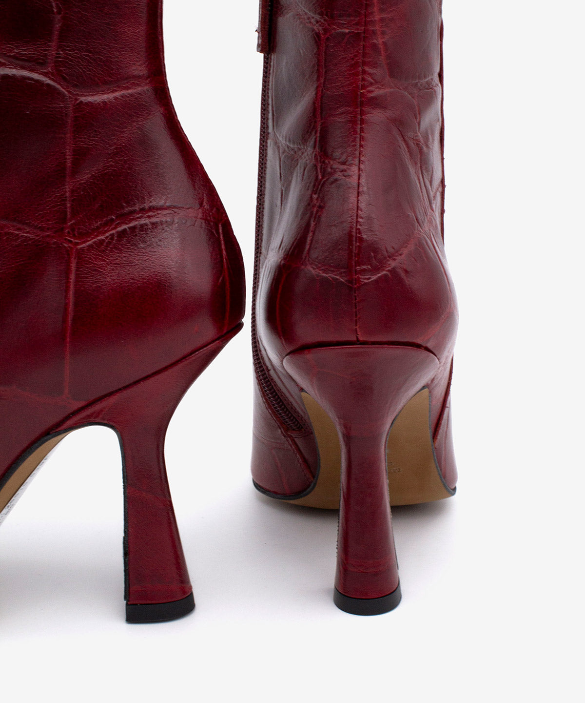 MIRIAM - Botín de tacón muy alto con puntera fina en piel print croco - Zapatos m. oscuro - Zapatos de mujer Ángel Alarcón - Women Shoes 2026